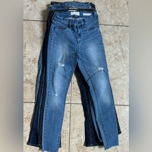 High rise ankle jeggings